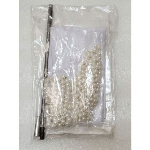 🤍✨ 6PCS 1920s White Accessories Flapper Great Gatsby Retro Costume Set NEW - Picture 14 of 14